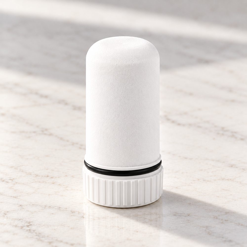 A single white AviaPure replacement cartridge