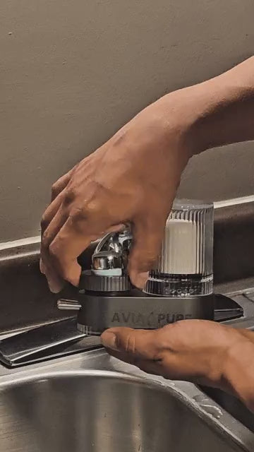 AviaPure tap filter in use